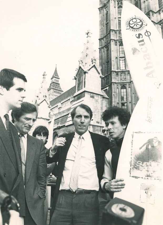 Chris Hines MBE (second right) on the campaign trail in London.