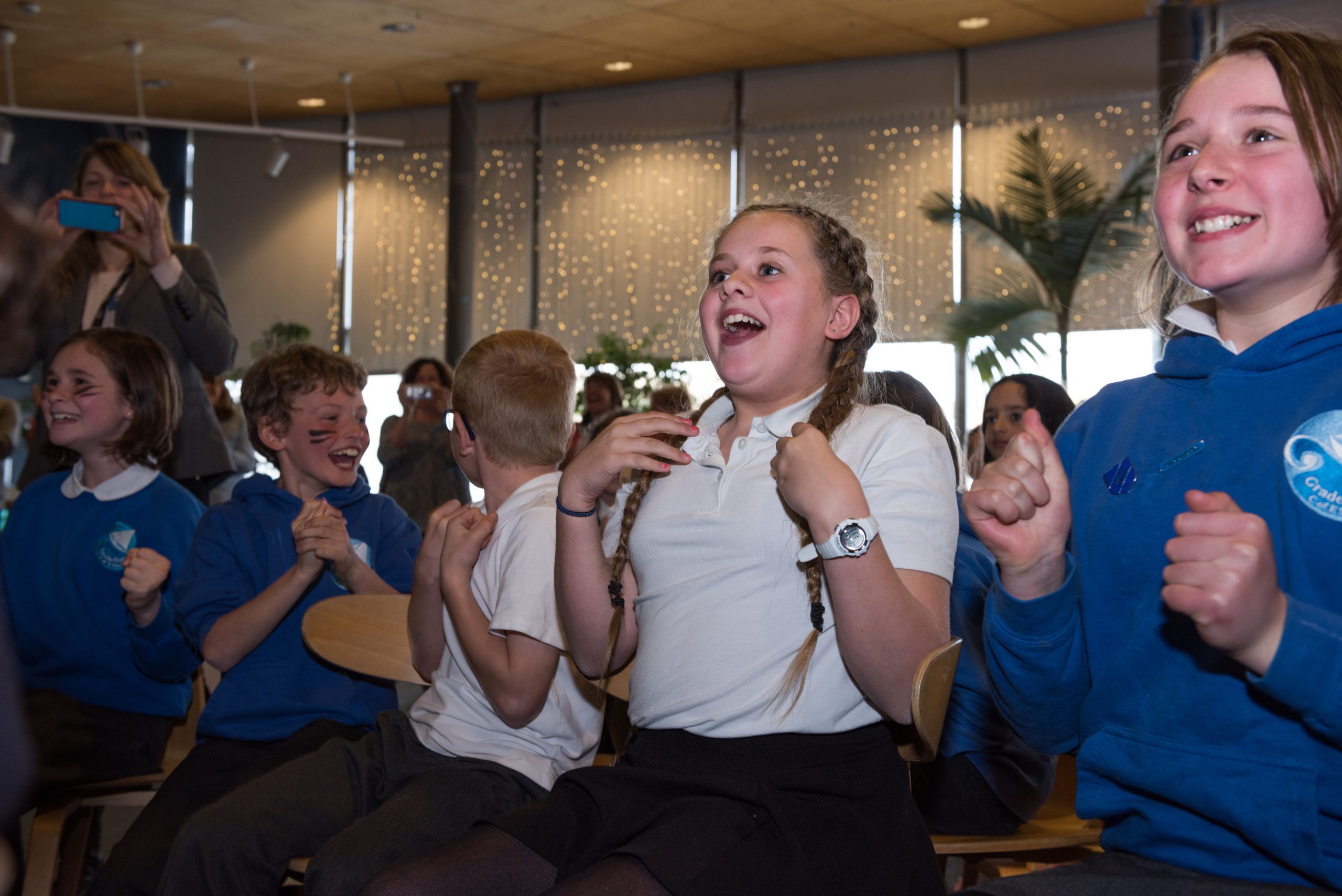 Grade Ruan hearing that they had won!